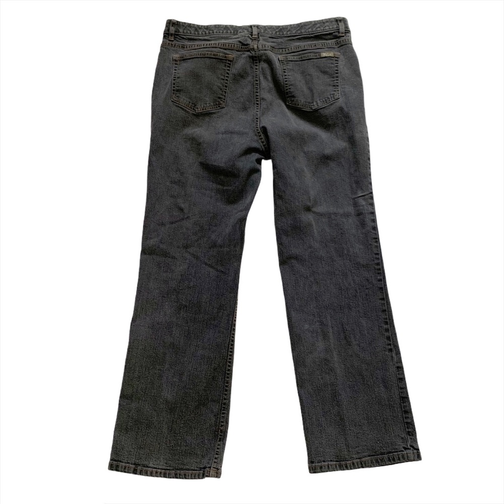 Woolrich Grey Wash Straight Leg Casual Denim Jeans Plus Size 16 Petite - Picture 4 of 6